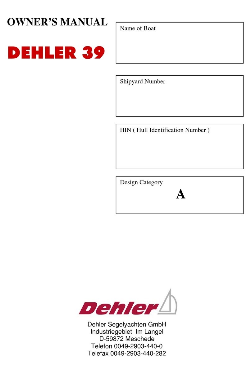 Dehler 39 owner's manual Dehler 39 owner's manual
