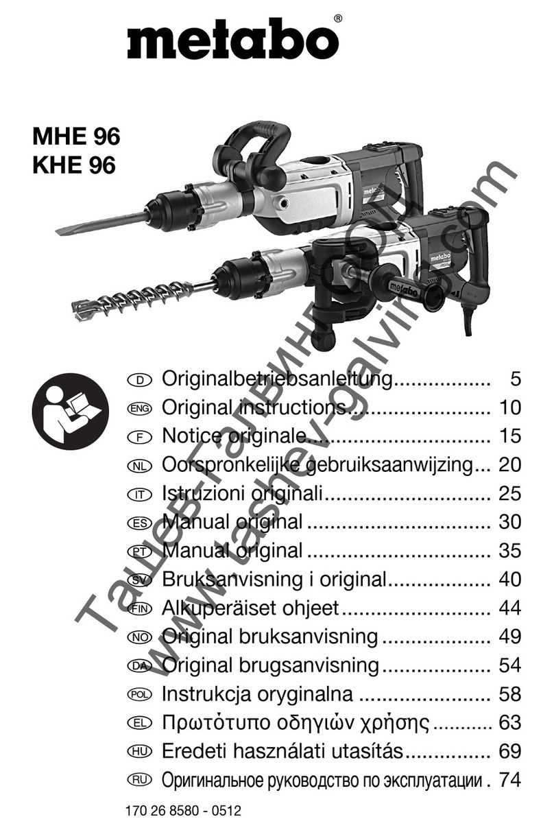 Metabo MHE 96 User manual