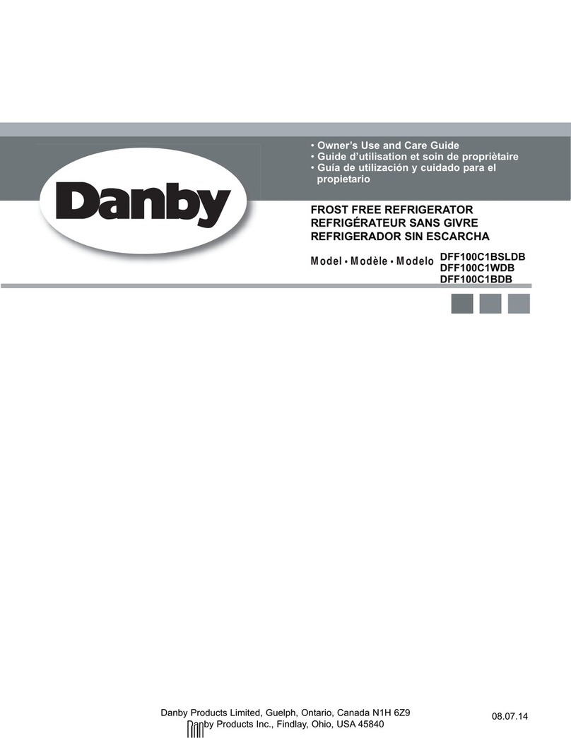 Danby DFF100C1BSLDB Assembly instructions
