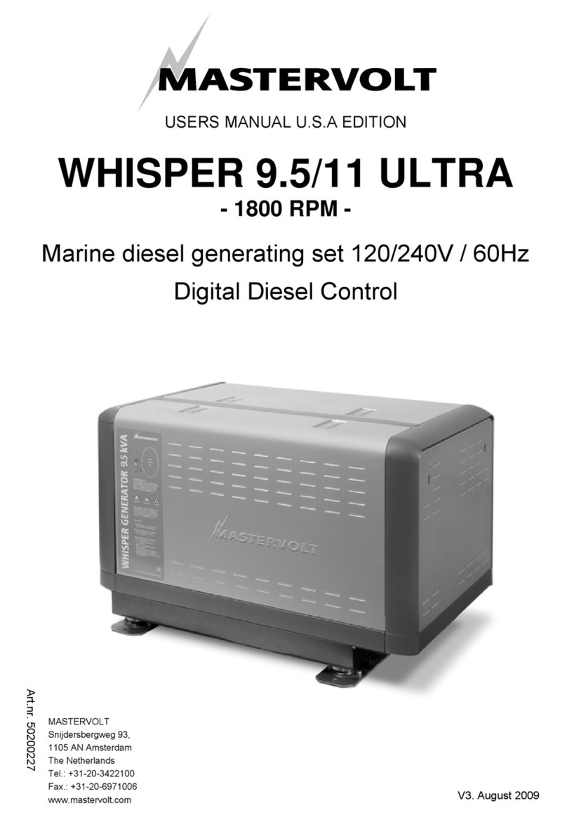 Mastervolt WHISPER 9.5 ULTRA user manual