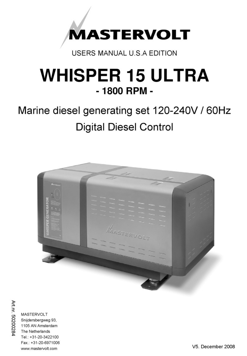Mastervolt WHISPER 15 ULTRA user manual
