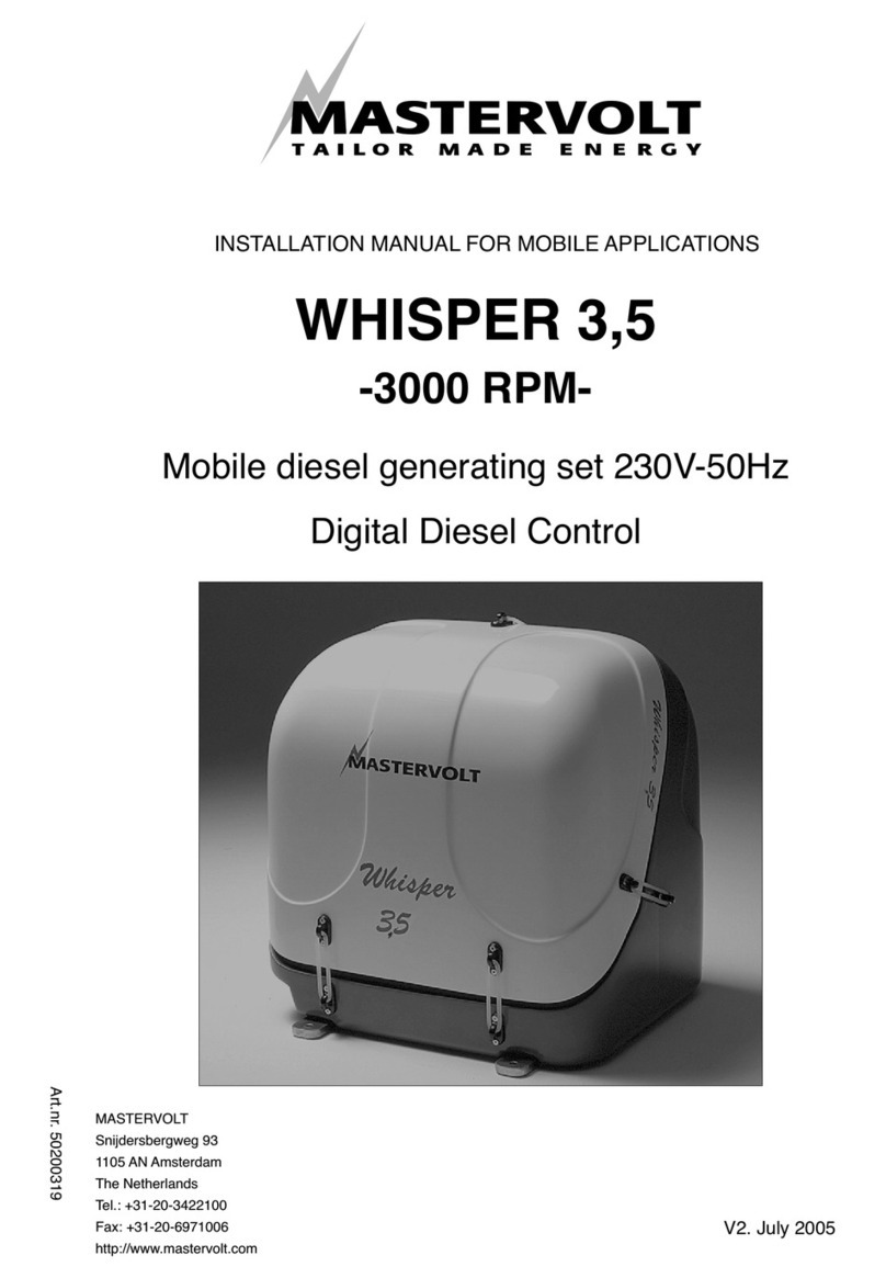 Mastervolt WHISPER 3 User manual