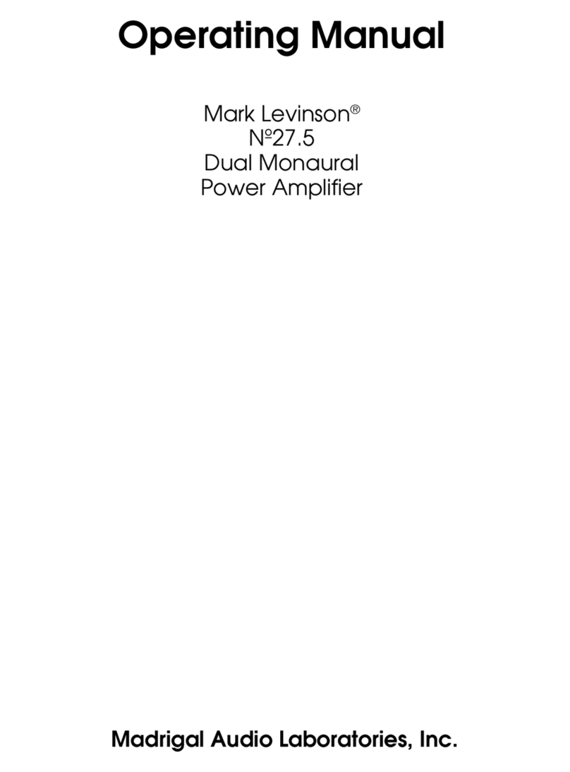Mark Levinson 27.5 operating manual