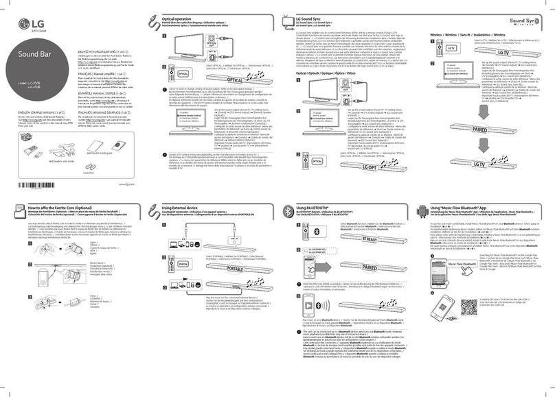 LG LAS350B Simple manual