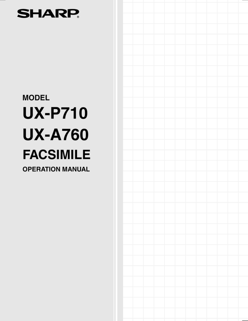 Sharp UX-A760 User manual