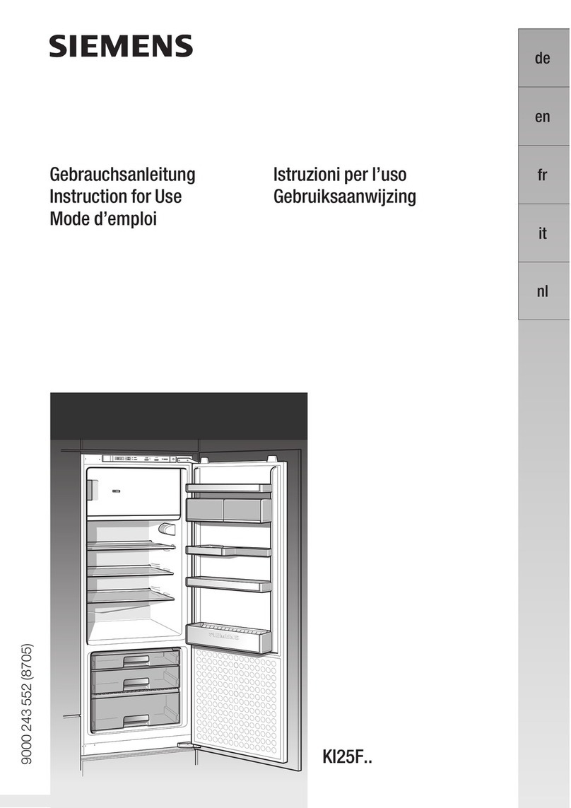 Siemens KI25F Series User manual