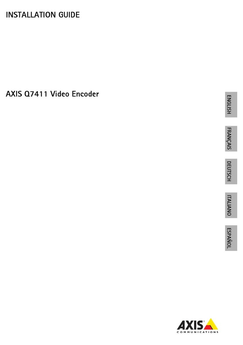 Axis Q7411 User manual