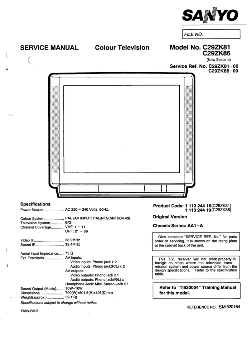 Sanyo C29ZK81 User manual Sanyo C29ZK81 User manual