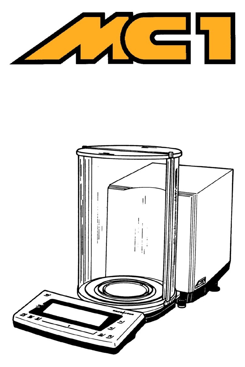 Sartorius mc1 User manual