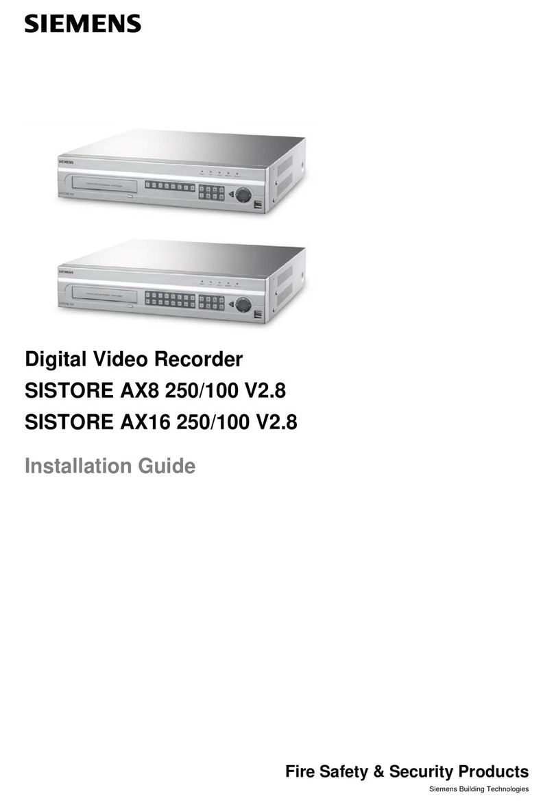 Siemens SISTORE AX8 250/100 V2.8 User manual