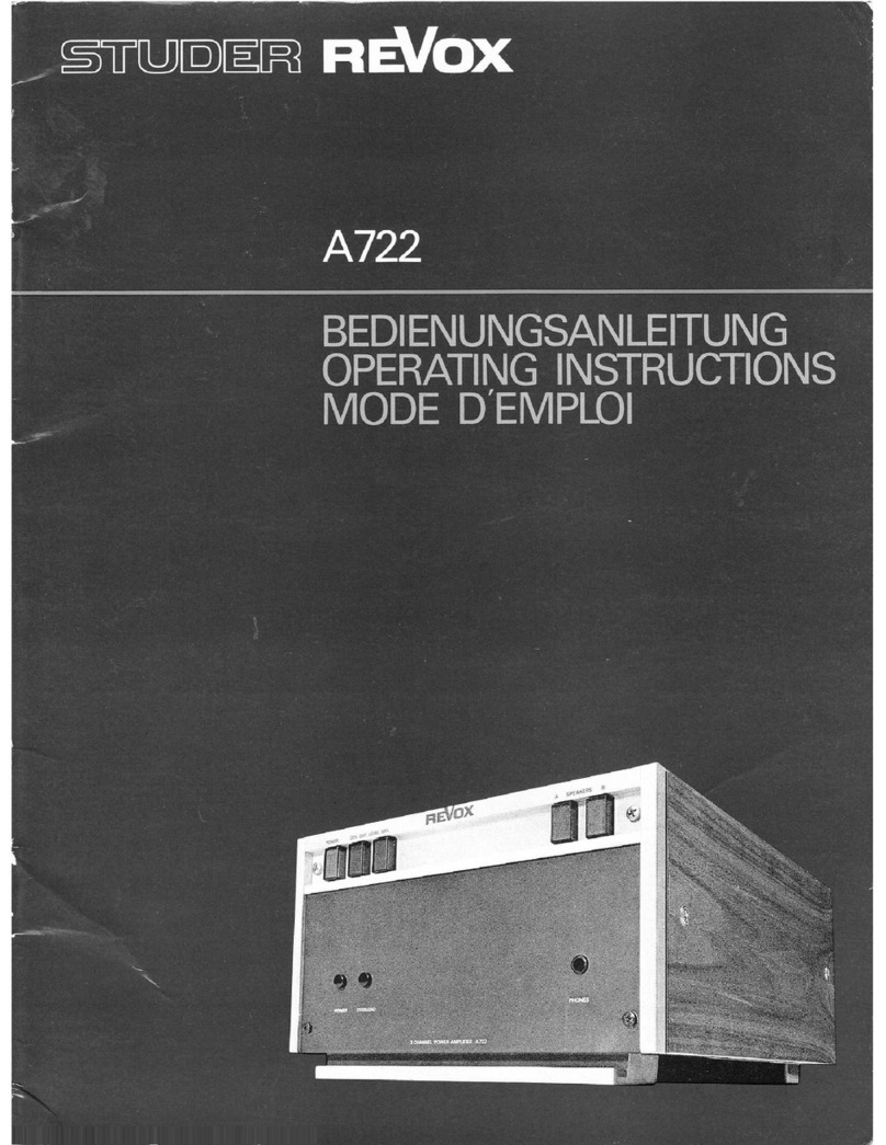 Revox A722 User manual