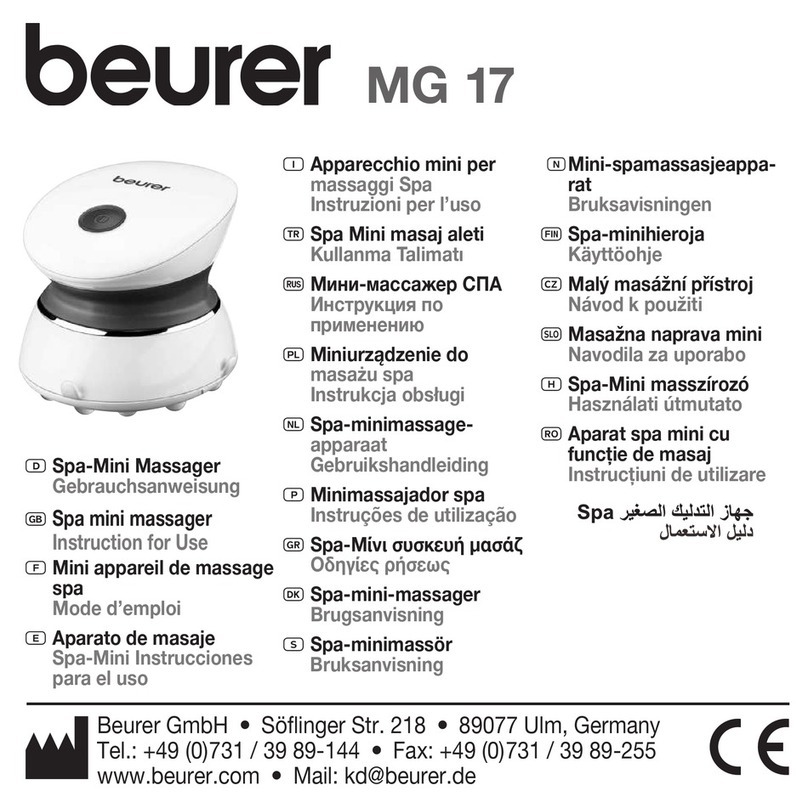 Beurer MG 17 Instructions for use