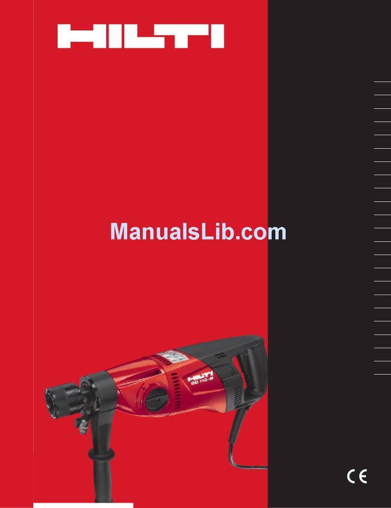 Hilti DD 110-W User manual