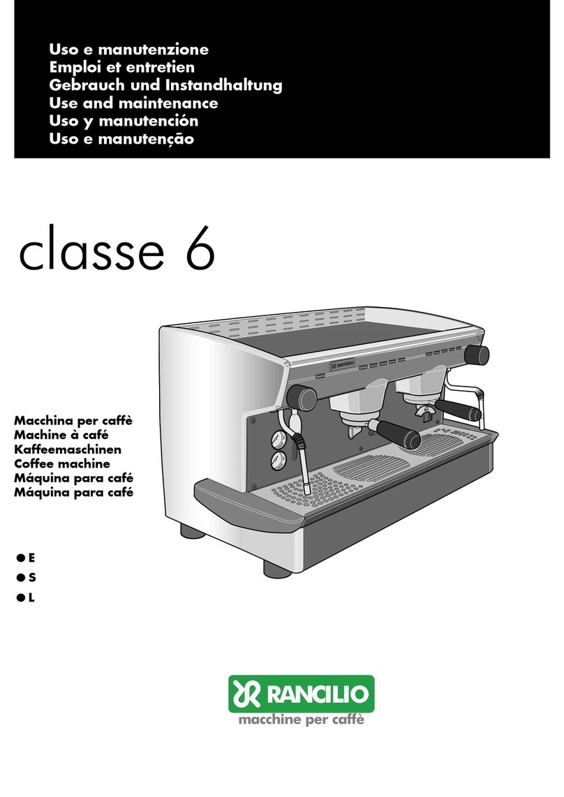 Rancilio Classe 6 E User guide