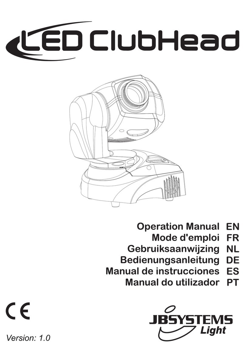 JB Systems LED ClubHead User manual