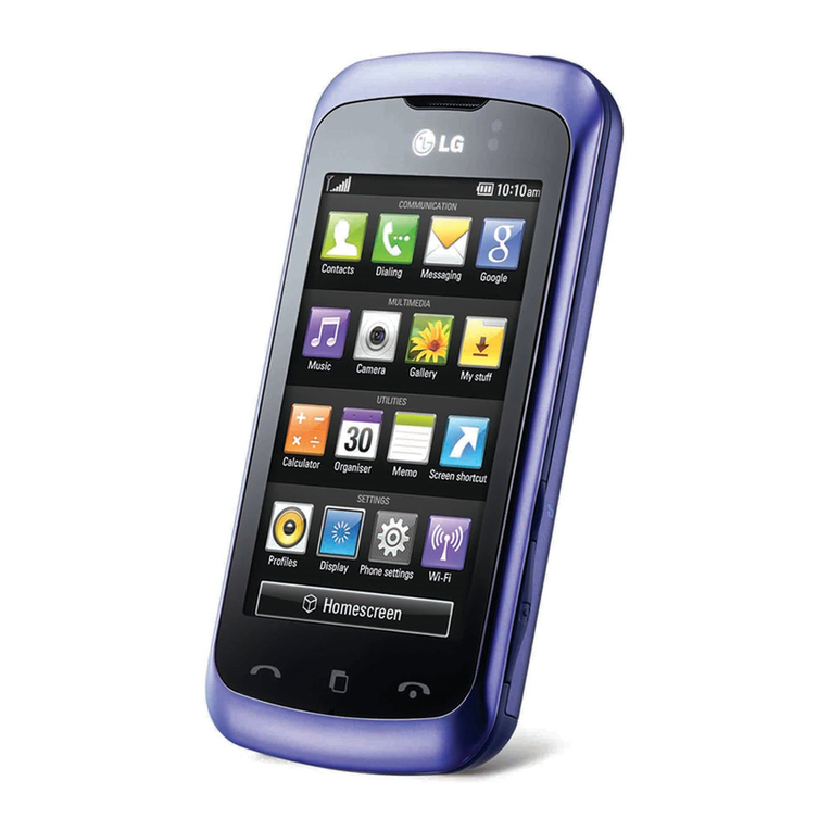 LG KM555 User manual