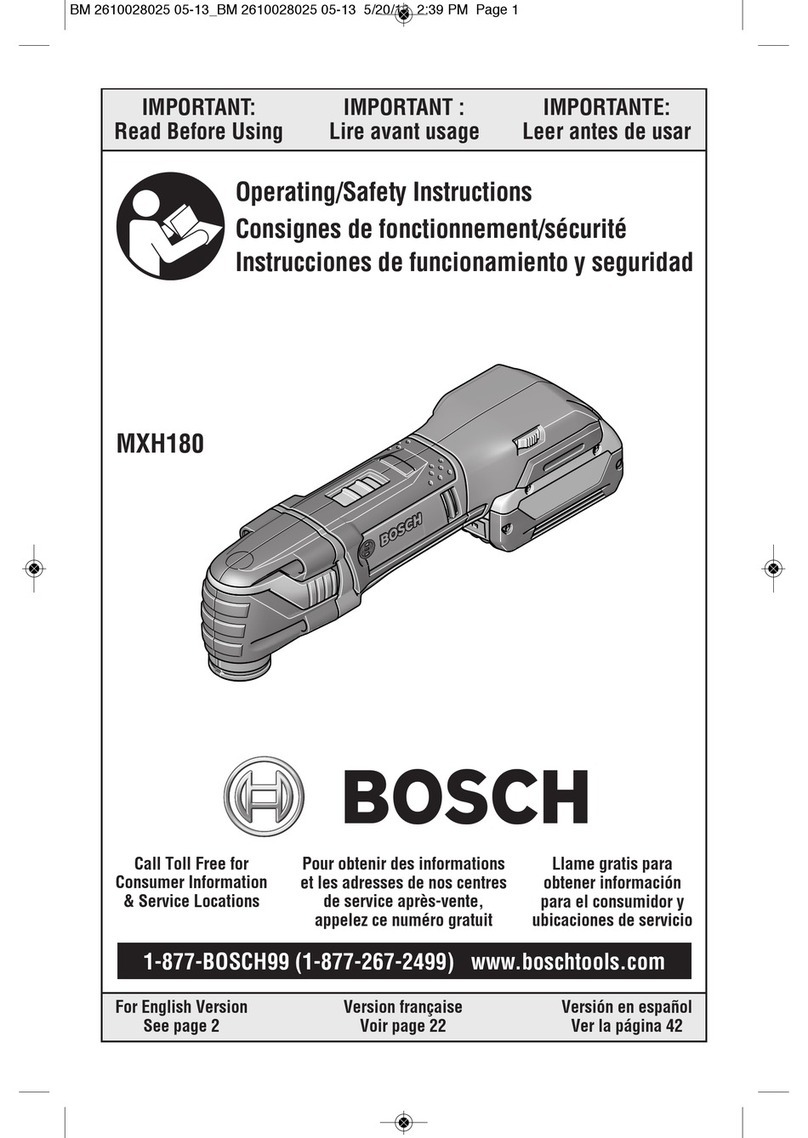 Bosch MXH180 Operating/safety instructions