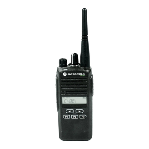 Motorola P160 Series User manual
