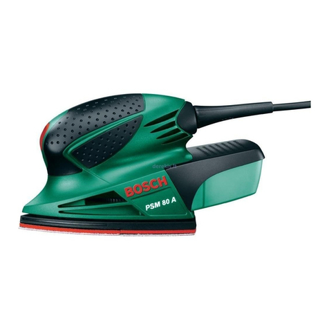 Bosch PSM 80 A User manual