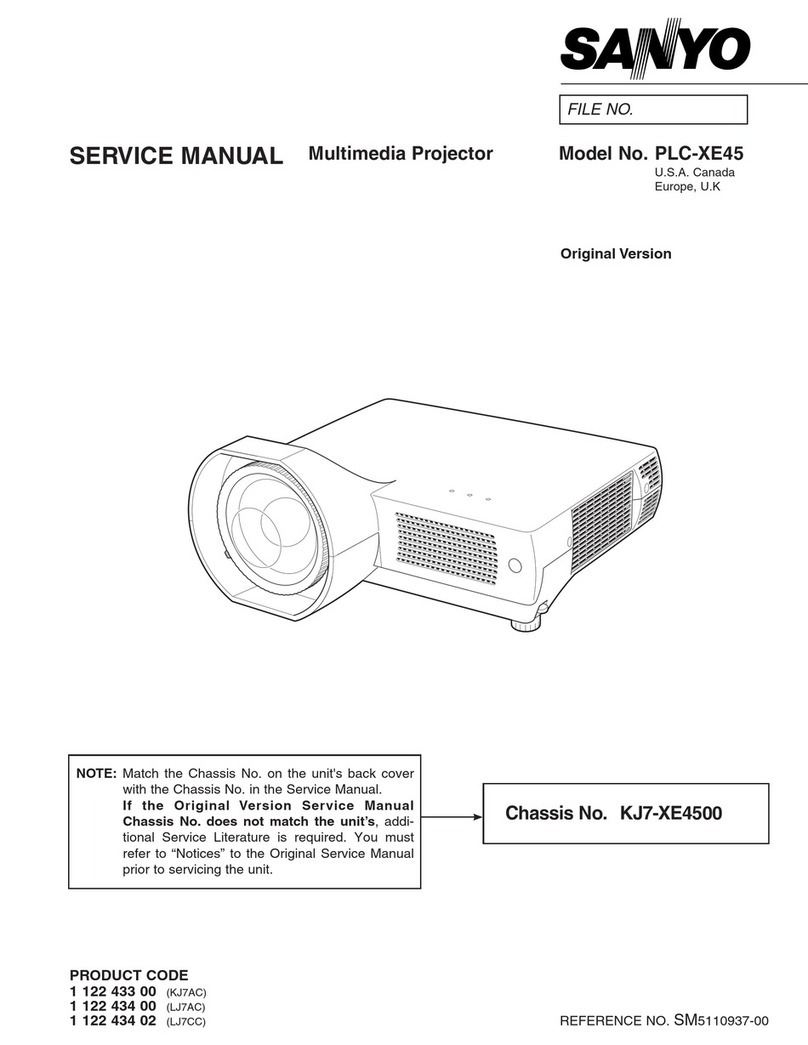 Sanyo Think GAIA PLC-XE45 User manual