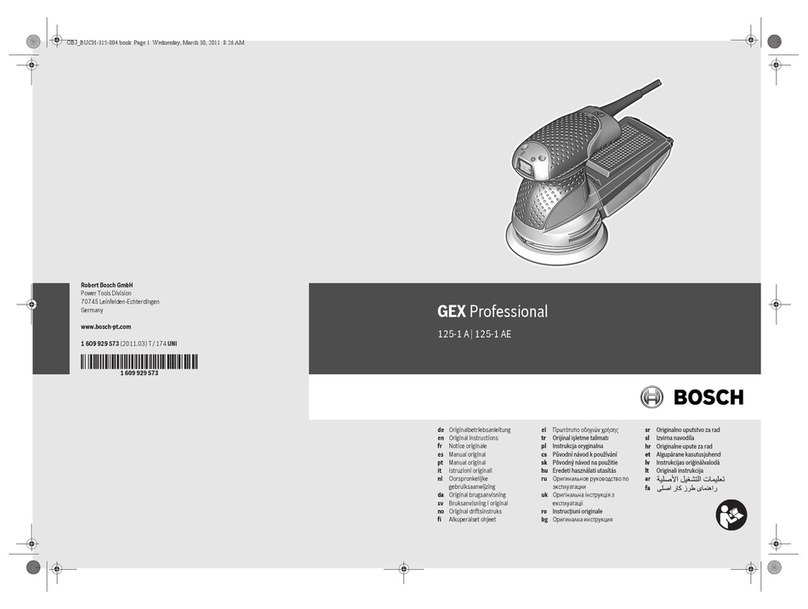 Bosch GEX 125-1 A Professional User manual