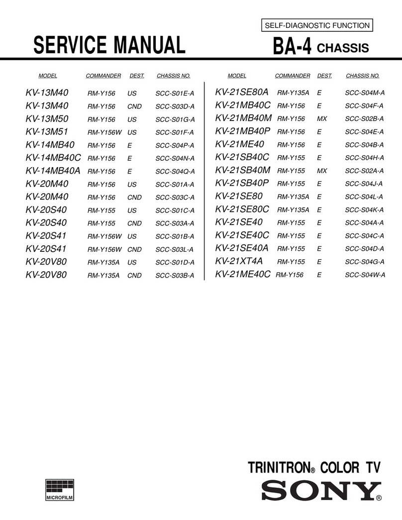 Sony KV-13M series Service manual