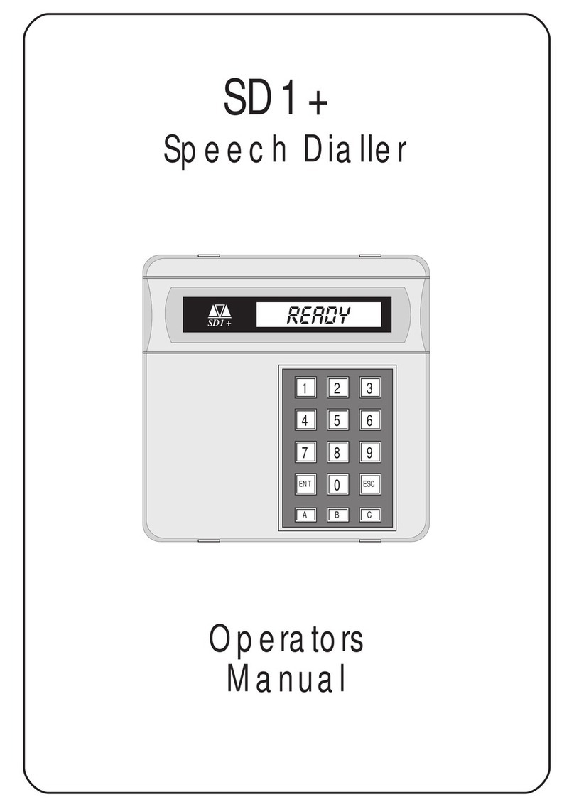 Menvier Security SD1 Operator's manual