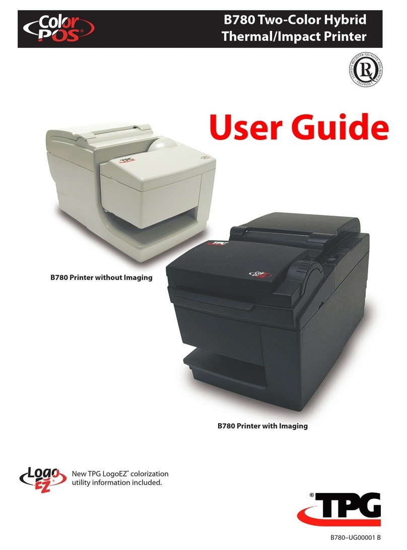 TPG Color POS B780 user guide