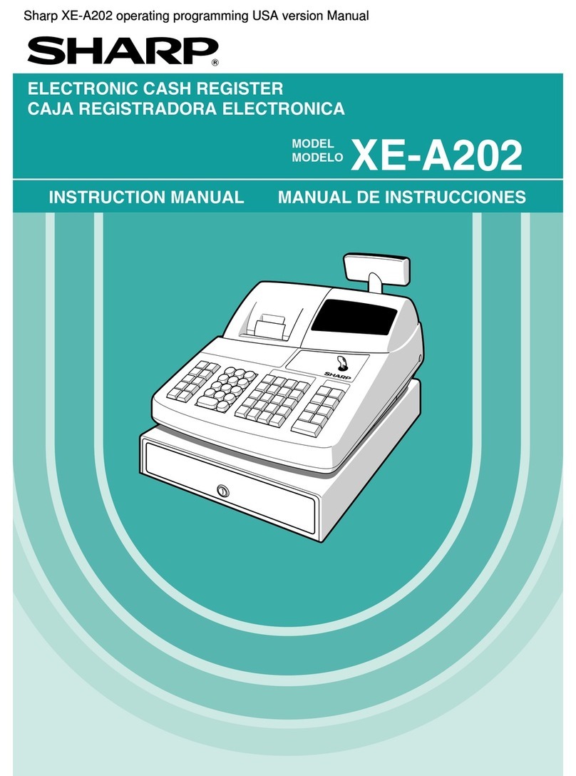 Sharp XE-A202 - Electronic Cash Register User manual