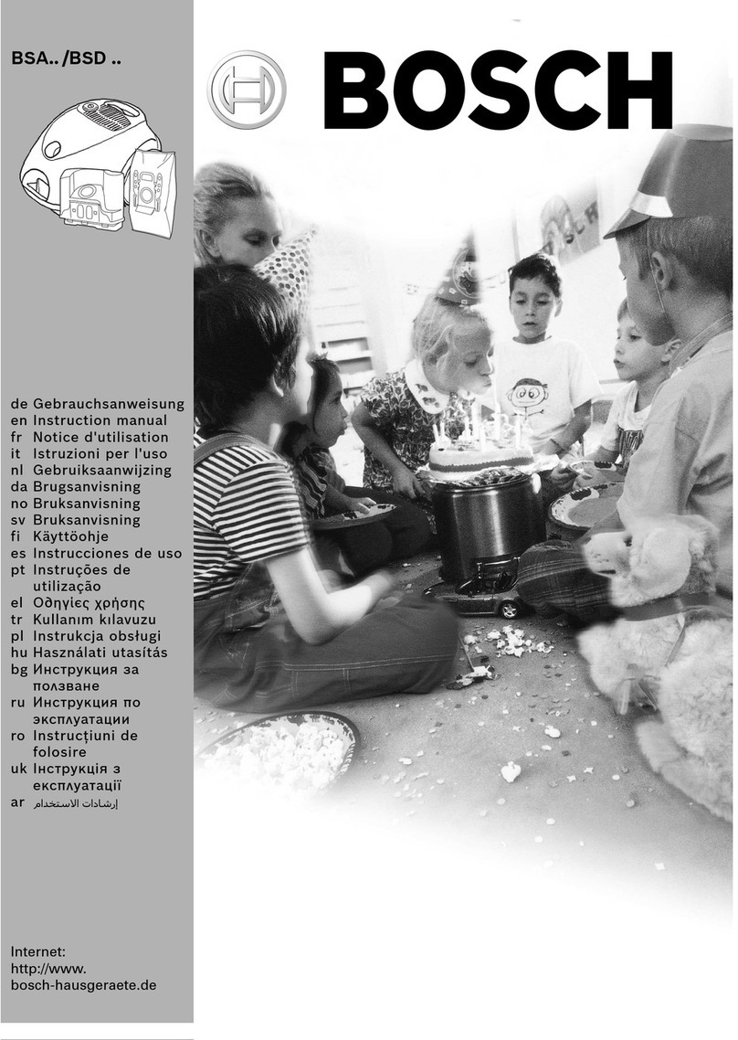 Bosch BSA Series instruction manual