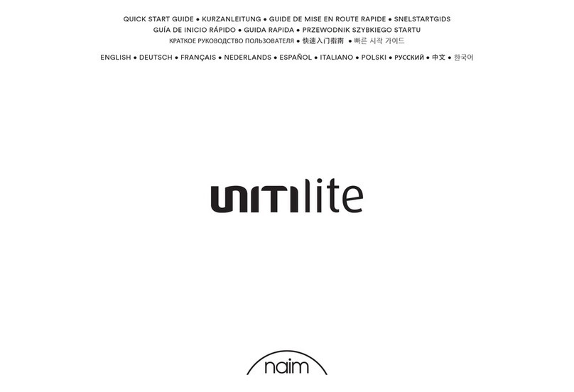 NAIM UnitiLite quick start guide