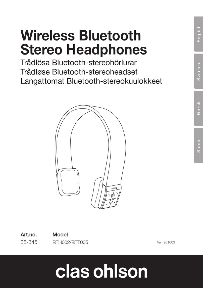 Clas Ohlson BTH002 User manual