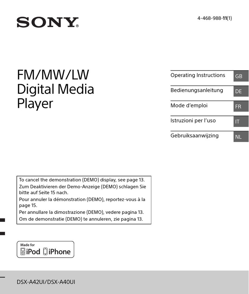 Sony DSX-A42UI operating instructions