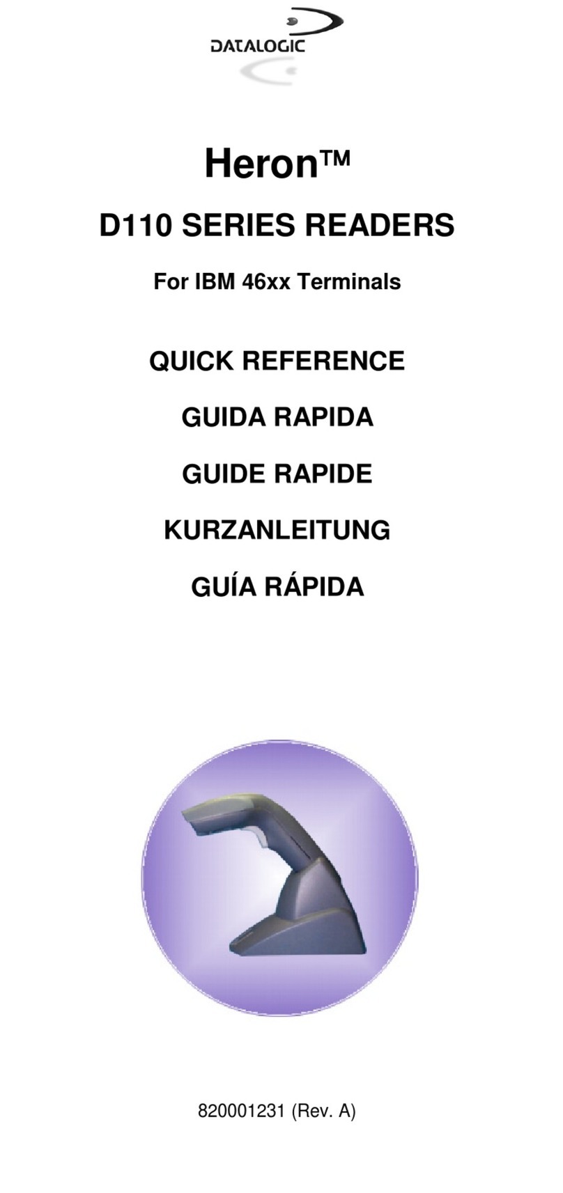 Datalogic Heron D110 quick reference