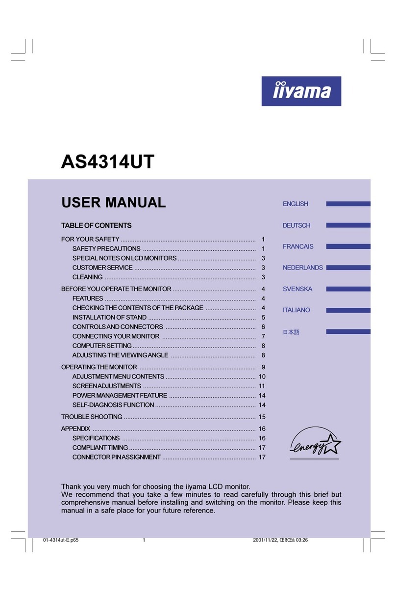 Iiyama AS4314UT User manual