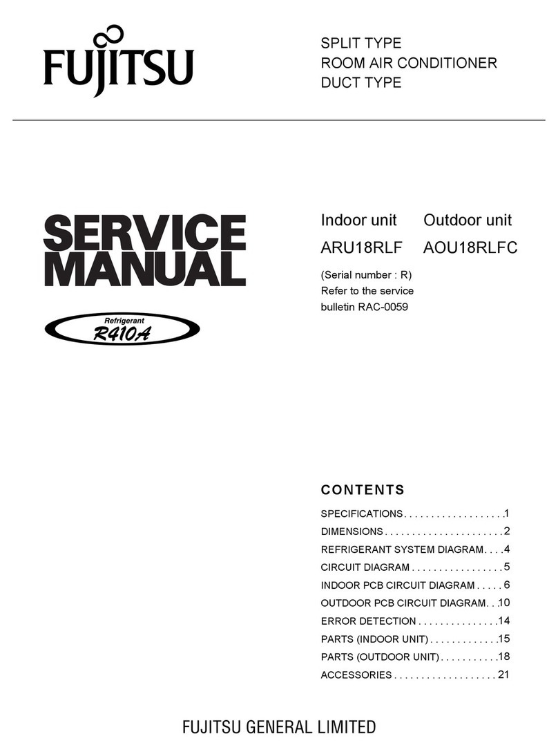 Fujitsu ARU18RLF User manual