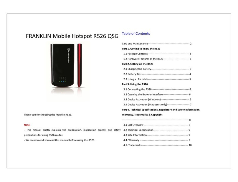 Franklin 526 QSG manual