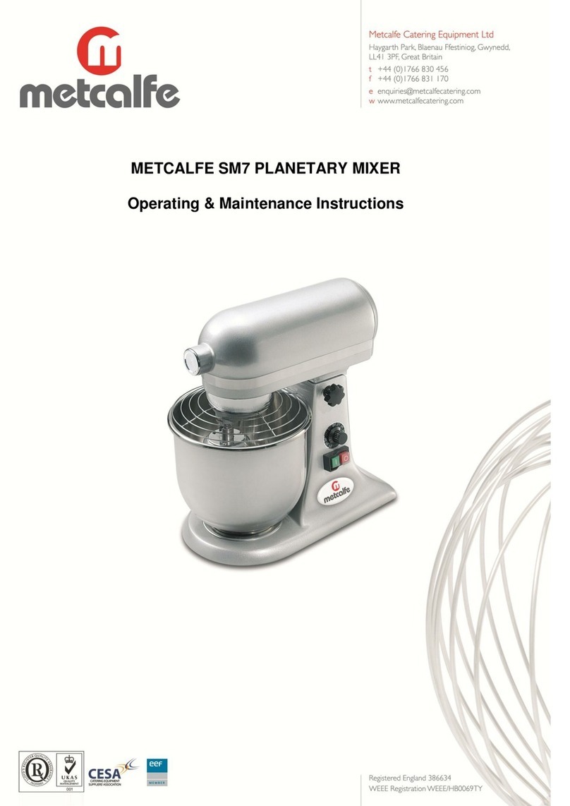 Metcalfe SM7 Operating & maintenance instructions