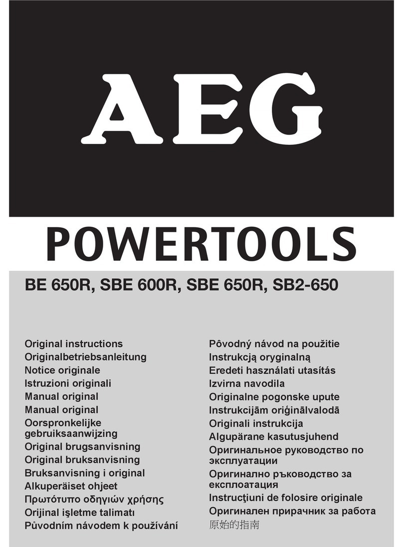 AEG Powertools BE 650R Original instructions