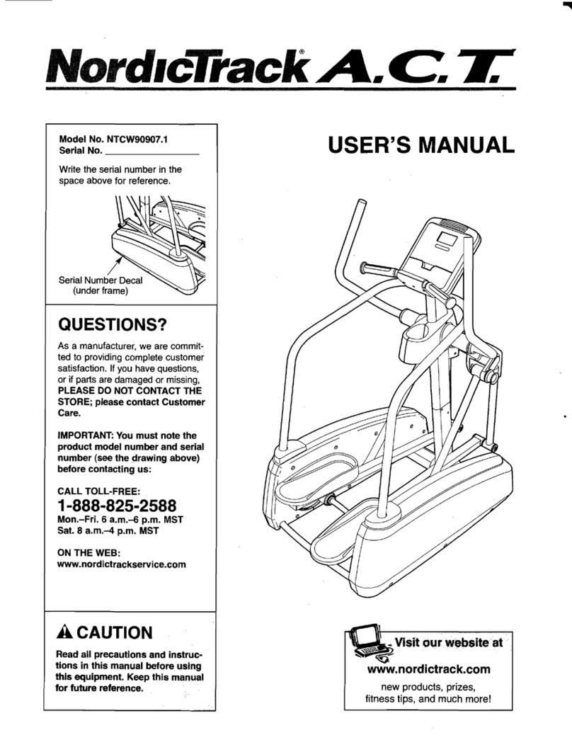 NordicTrack A.C.T. NTCW90907.1 User manual