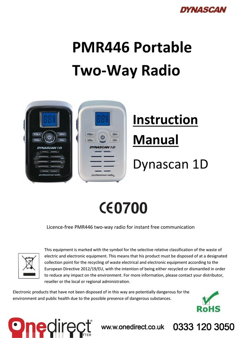 Dynascan PMR446 instruction manual