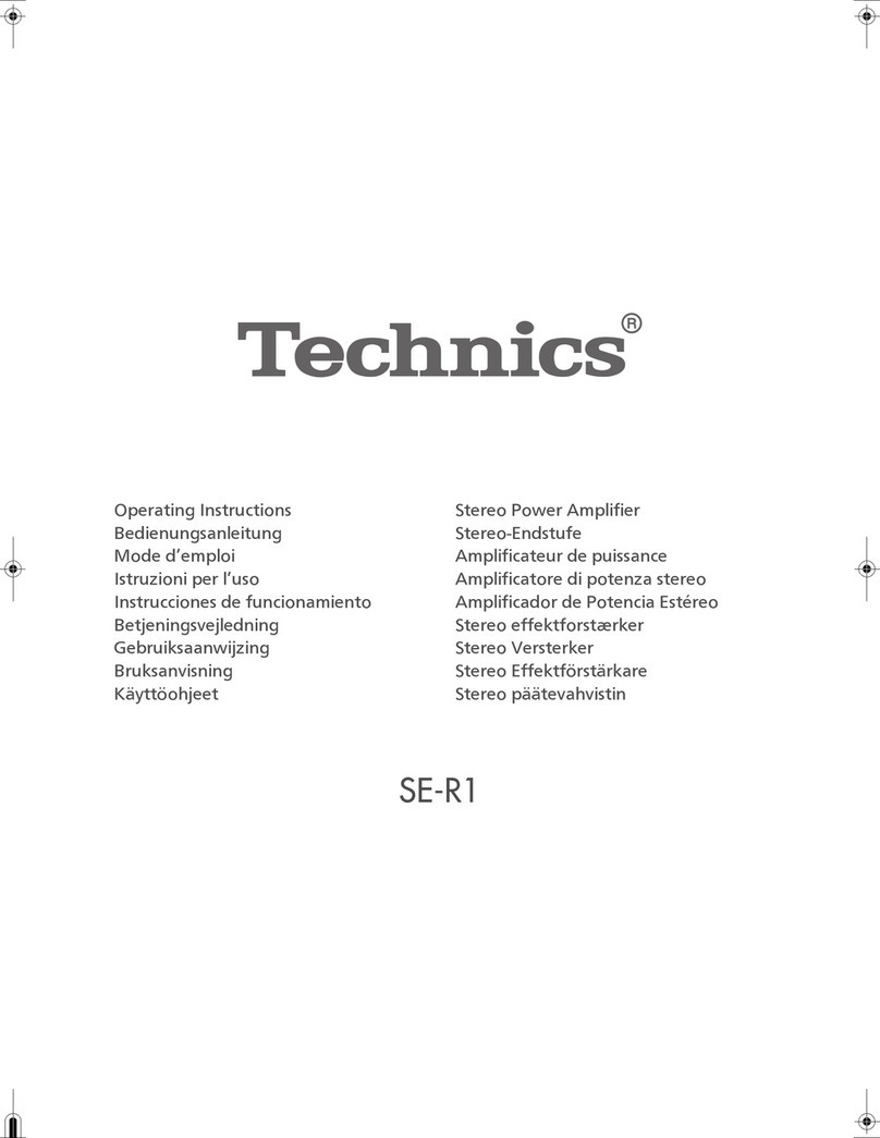 Technics SE-R1 User manual Technics SE-R1 User manual