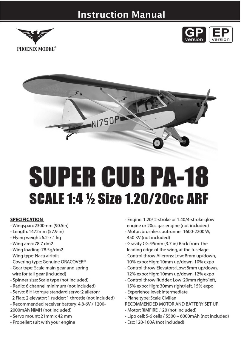 Phoenix Model PA-18 Super Cub instruction manual