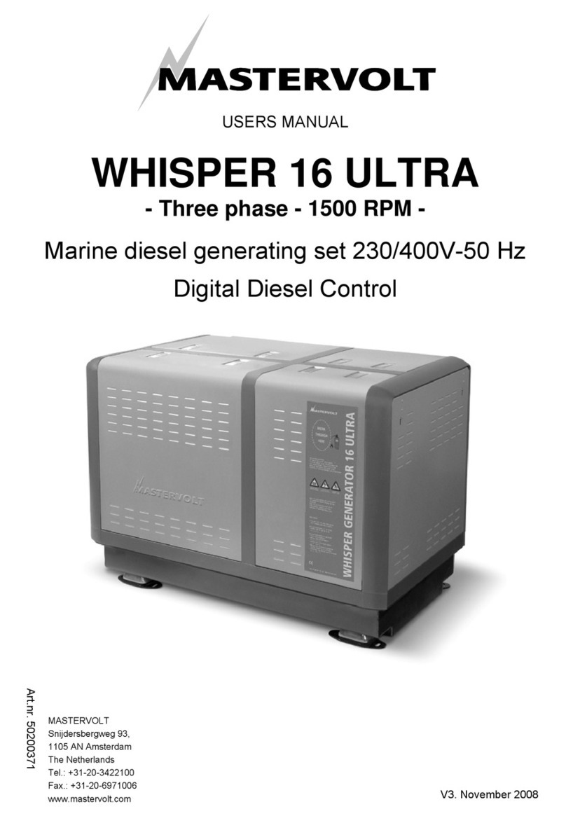 Mastervolt WHISPER 16 ULTRA User manual