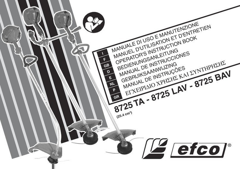 Efco 8725 TA Operators instruction book