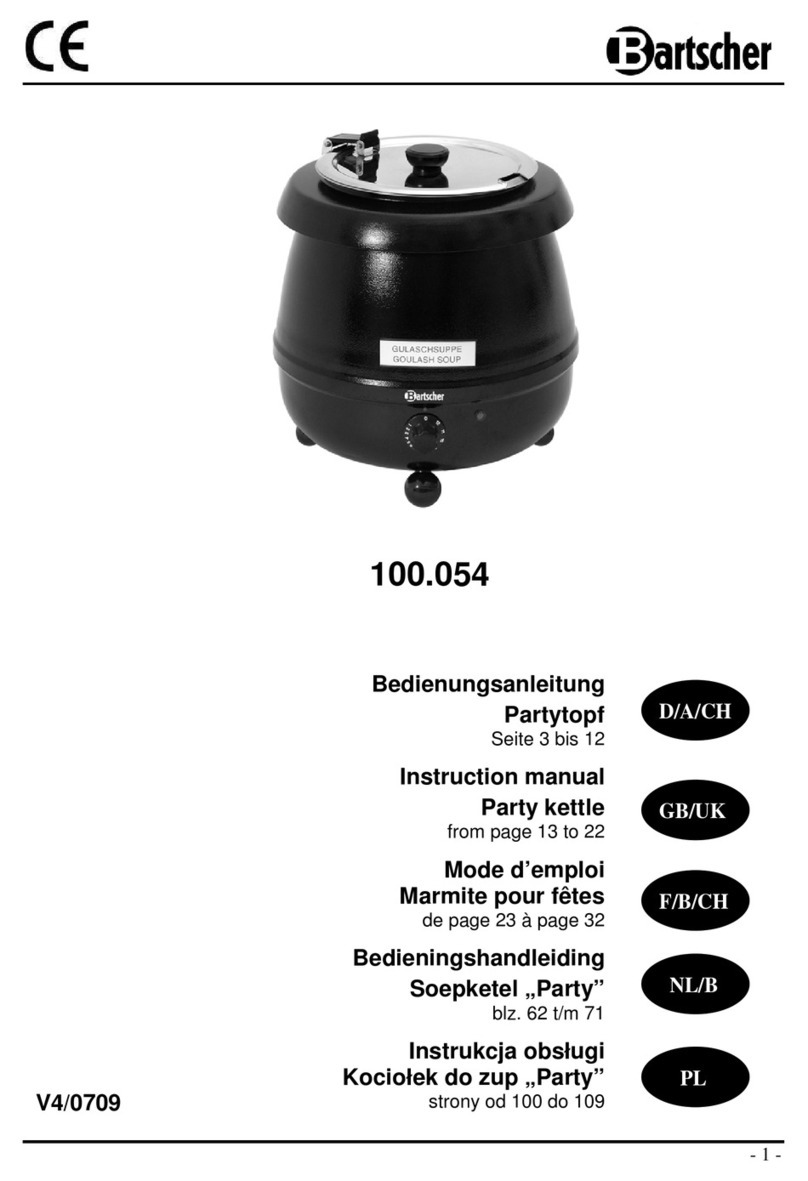 Bartscher 100.054 User manual