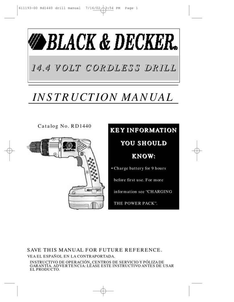 Black & Decker RD1440 instruction manual