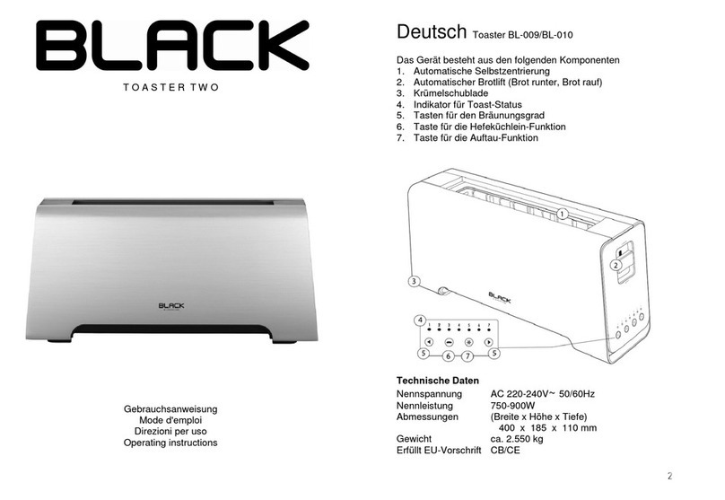 Black BL-009 operating instructions