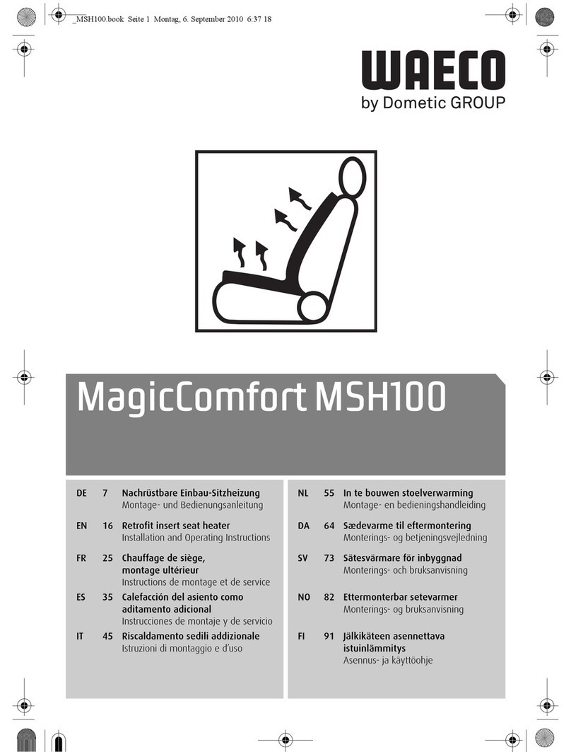 Waeco MagicComfort MSH100 User manual