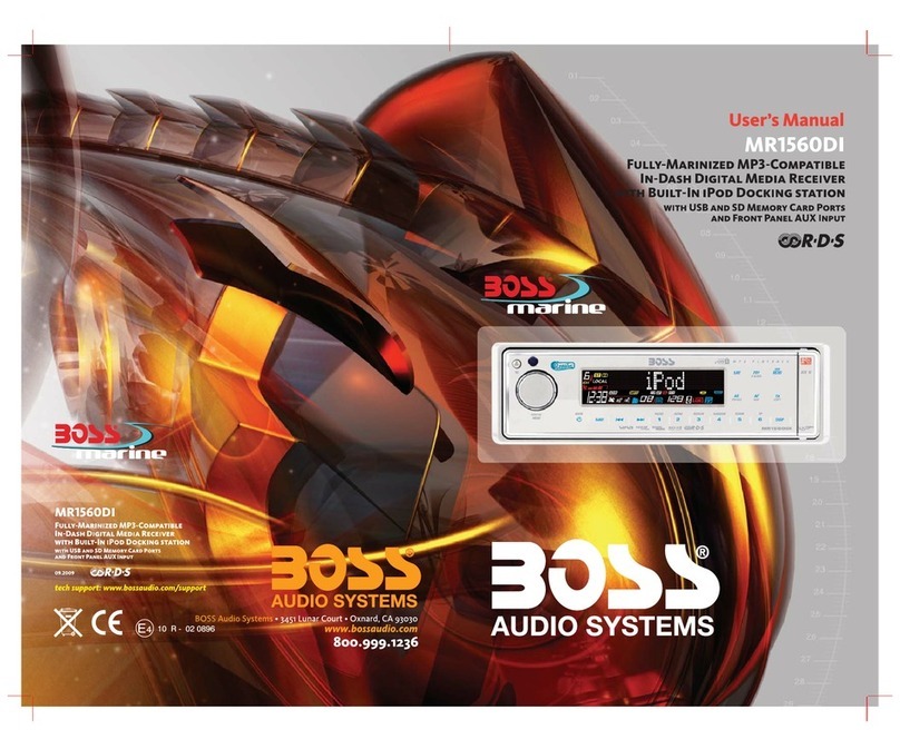 Boss marine MR1560DI user manual